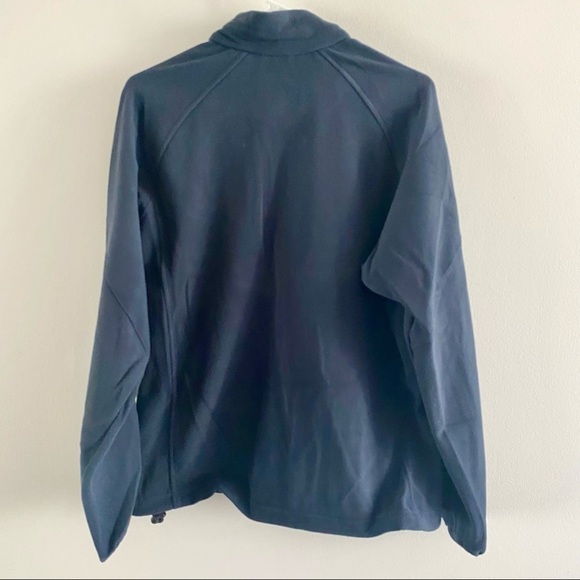 North END NWT Basic Navy Micro Fleece Full Zip Stretch Sweater Lightweight - Picture 12 of 16
